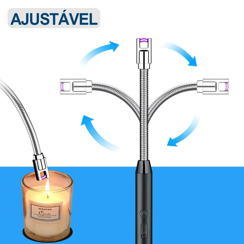 Acendedor Elétrico Recarregável USB