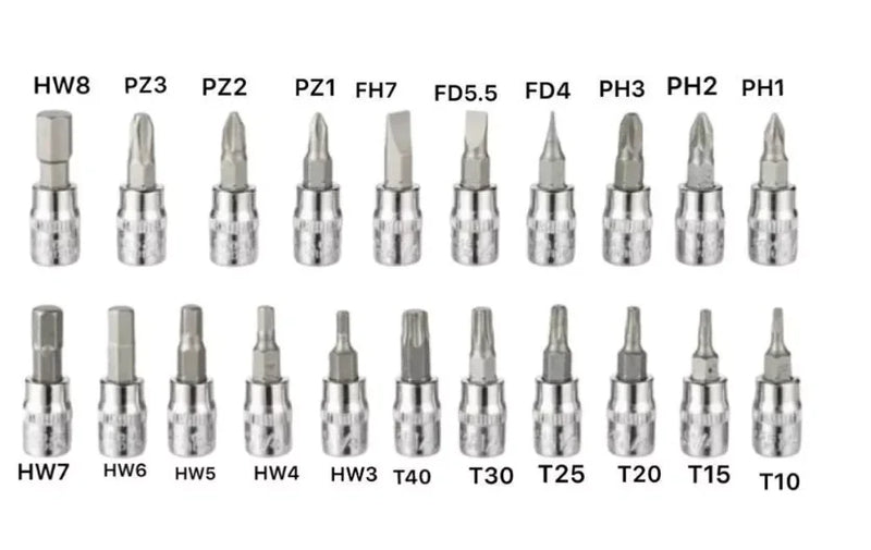 Kit Completo de Ferramentas com Soquetes Reversíveis - 46 Peças