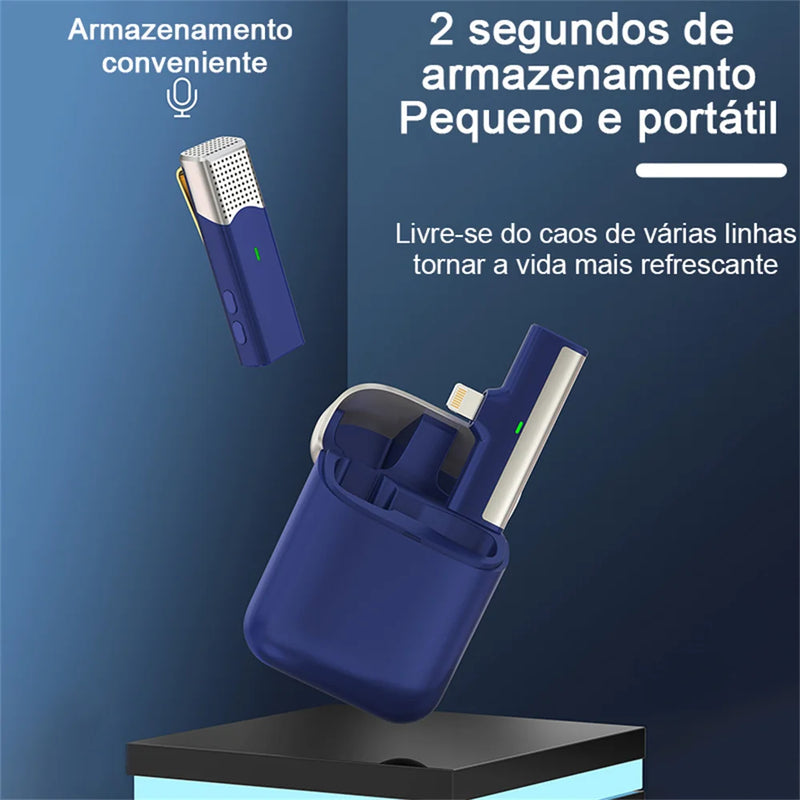 SX960 Microfone Portátil Sem Fio com Caixa de Carregamento