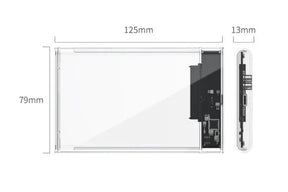 Capa Externa para HD 2.5 USB Notebook 3.0 compatível com PS4, Xbox One e PC 6Gbps - desconto mania