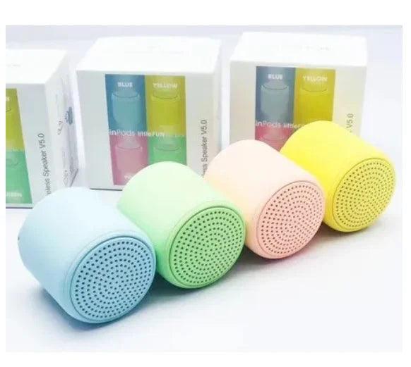 Mini Caixa de Som InPods Little Fun Macaron Portátil Bluetooth - desconto mania