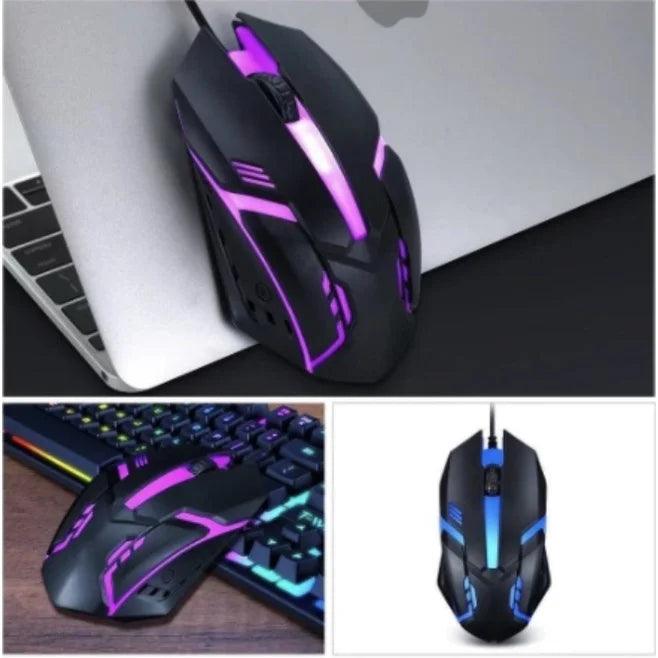 Mouse Gamer USB ALFA 3200dpi LED RGB com Fio JX - M20 - desconto mania