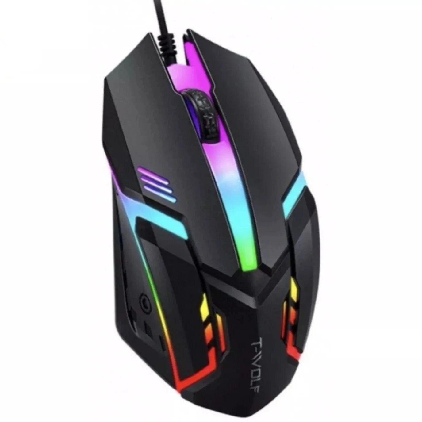 Mouse Gamer USB ALFA 3200dpi LED RGB com Fio JX - M20 - desconto mania