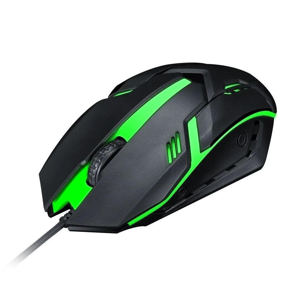 Mouse Gamer USB ALFA 3200dpi LED RGB com Fio JX - M20 - desconto mania