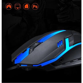 Mouse Gamer USB ALFA 3200dpi LED RGB com Fio JX - M20 - desconto mania